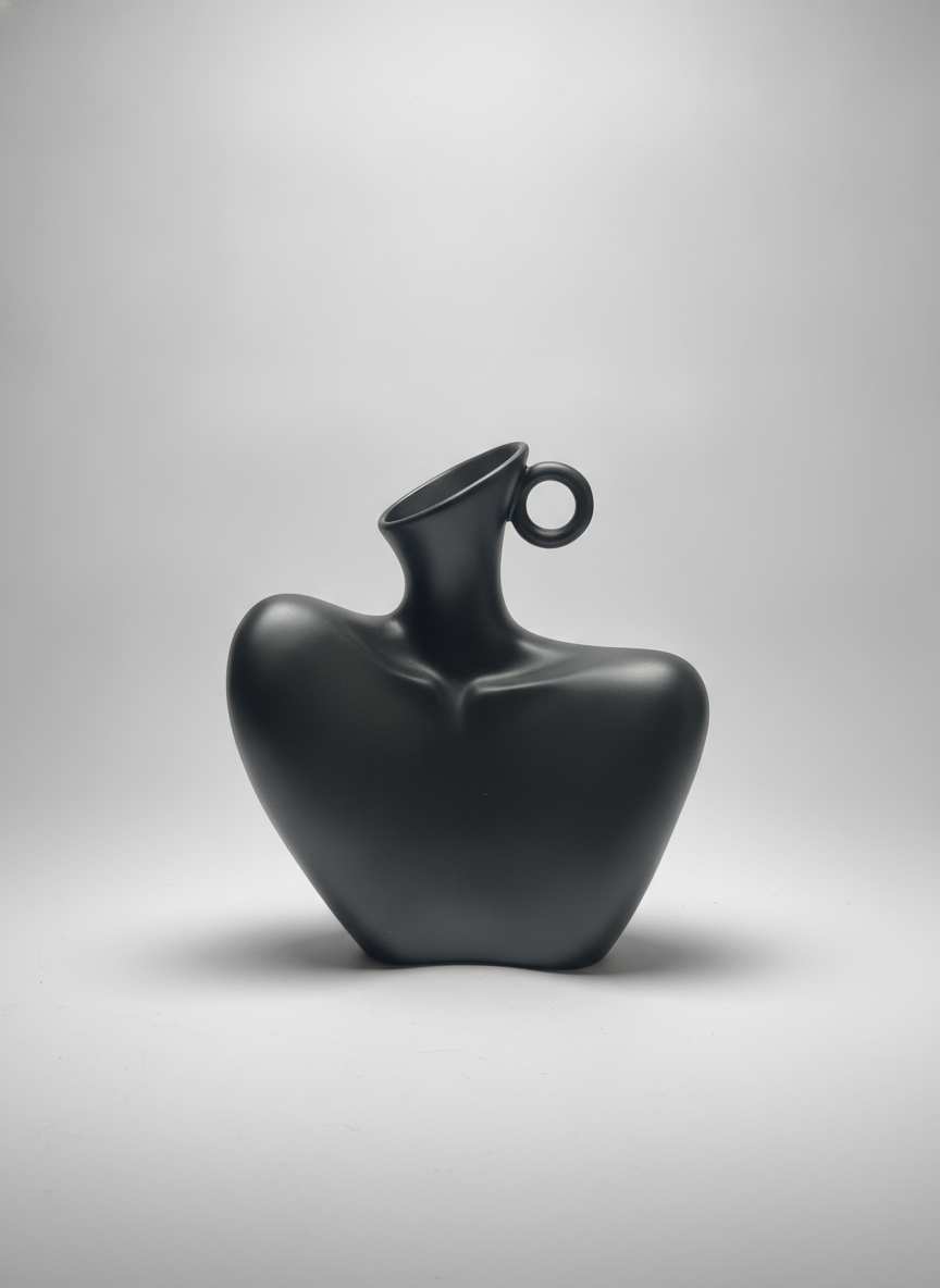 Ceramic human body vase