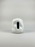 White tissue ceramic box
