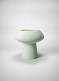Casual retro green ceramic vase