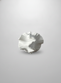 Frosted white plain ceramic vase