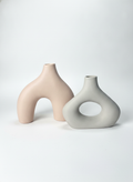 Frosted ceramic vase