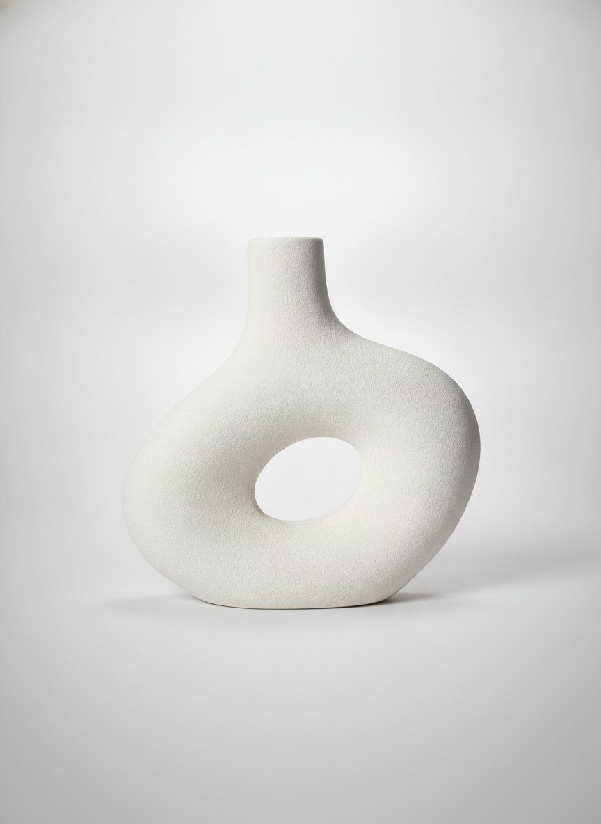 Frosted ceramic vase (small )