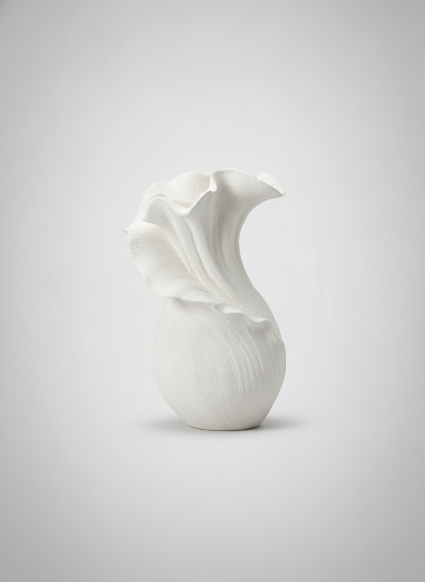 White Ceramic vase