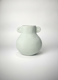 Casual retro green ceramic vase