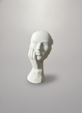 Ceramic face vase