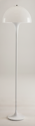 White mushroom floor lamp (click to view image appropriately)
