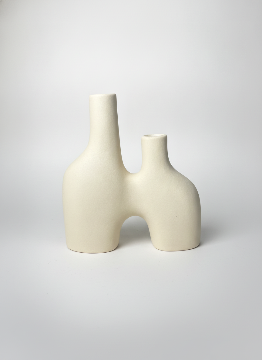 Frosted ceramic decorative vase
